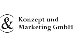Logo der Konzept und Marketing GmbH – Spezialist für Versicherungsprodukte und Vertriebslösungen in Deutschland