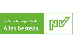 nv versicherung | Logo der NV-Versicherungen mit grünem Hintergrund und dem Slogan Alles bestens – offizielles Markenbild für den Einsatz im Vergleich